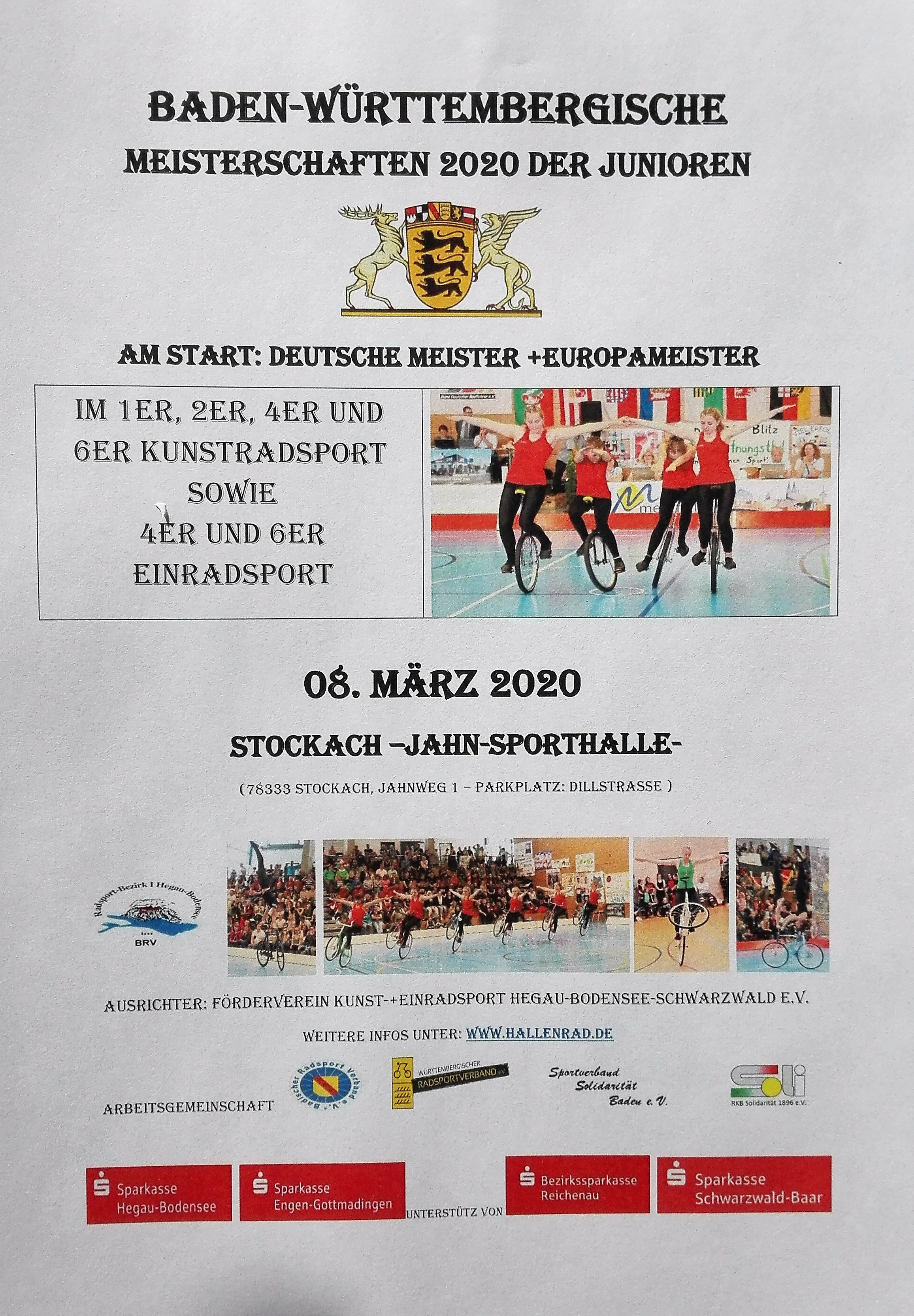 Safe the date – 08.03.20 BaWü der Junioren/Juniorinnen
